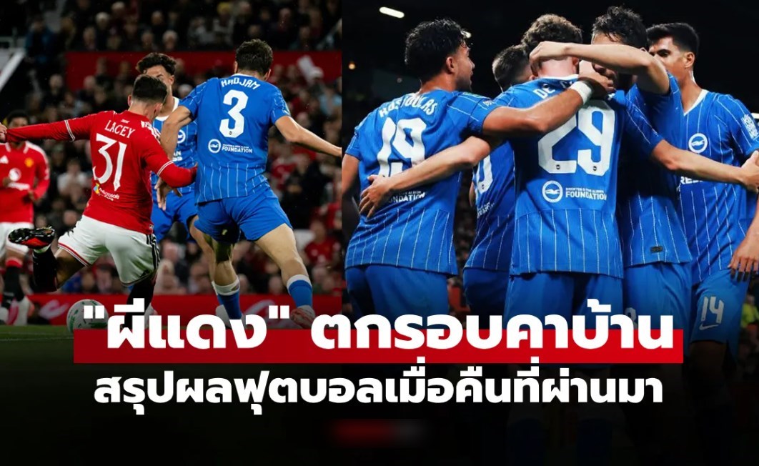 สรุปผลบอลเมื่อคืน 5 ลีกใหญ่ยุโรป ประจำวันที่ 17 ก.ย. 69
